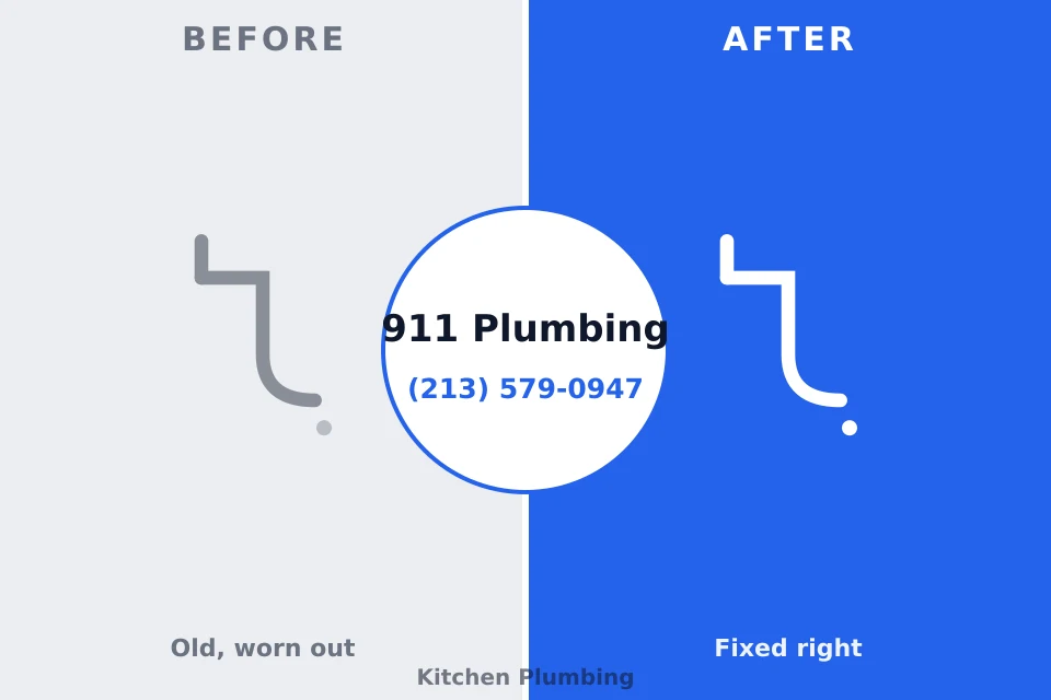 Before and after: plumbing repair Ruston, WA